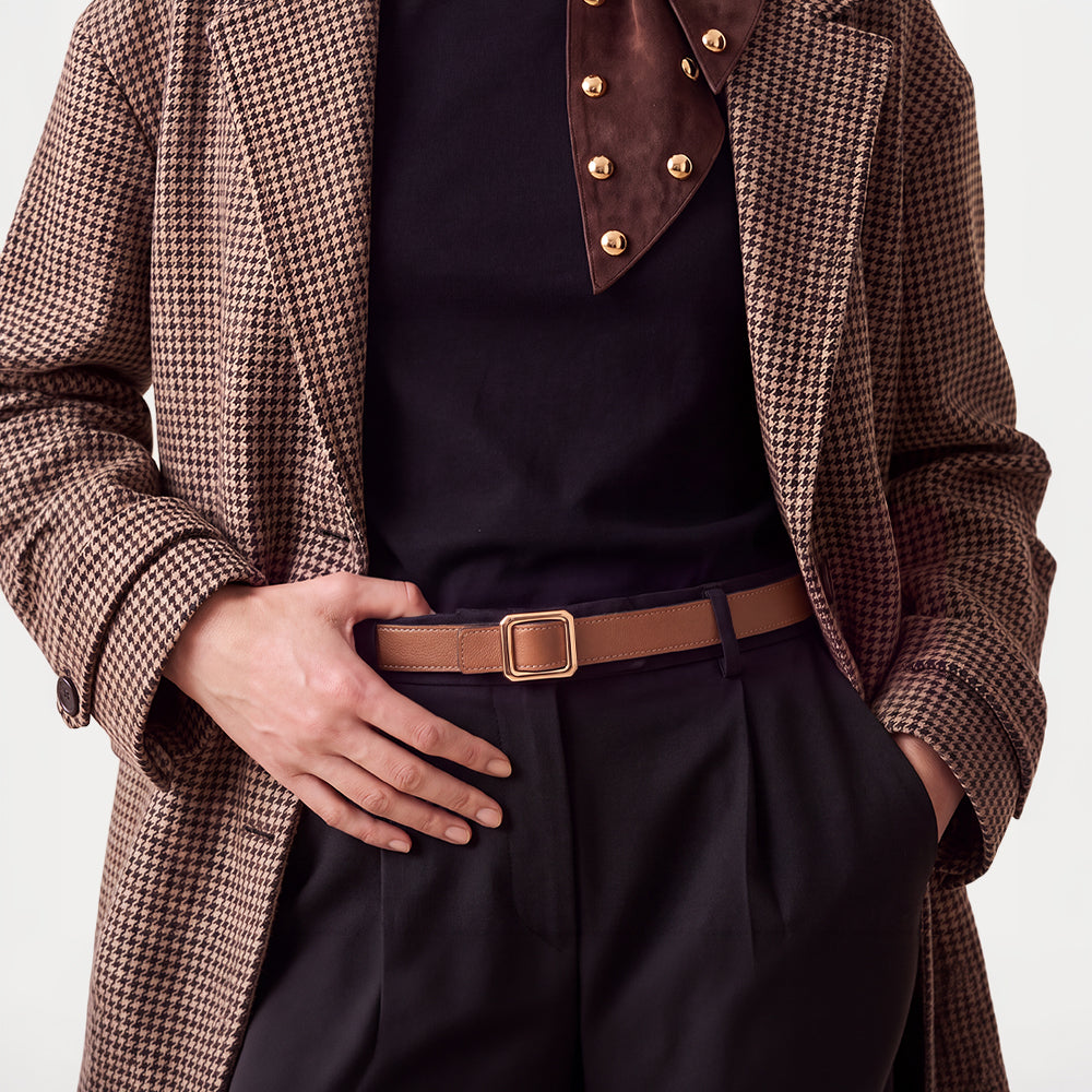 Petite Marlene Havana Ecru reversible Belt