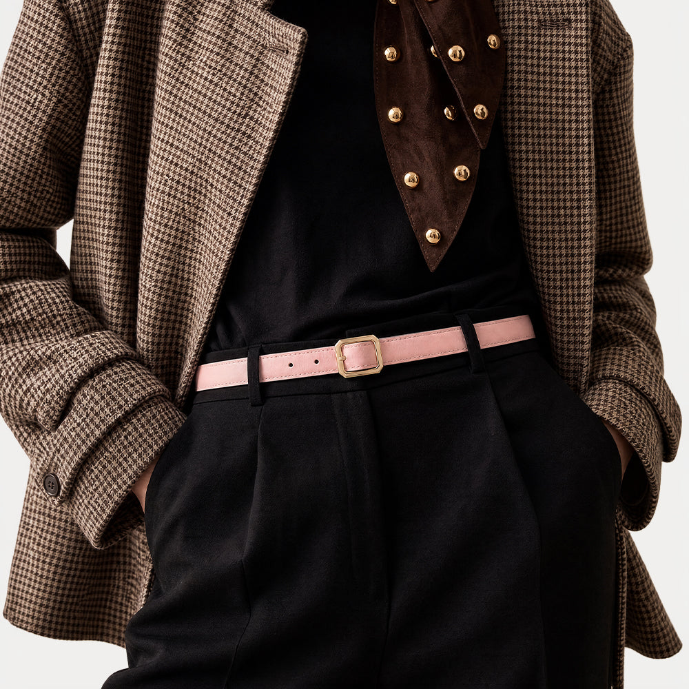 Petite Marlene Black Pink reversible Belt