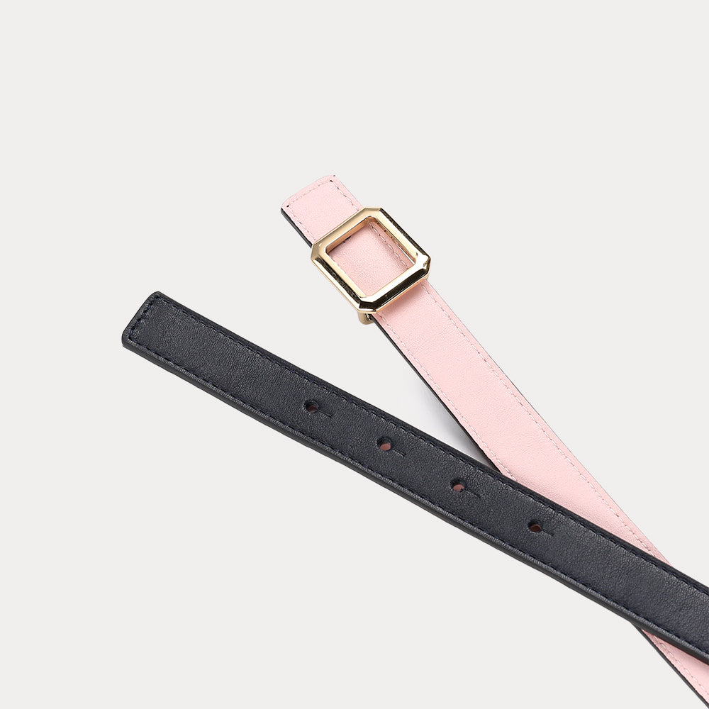 Petite Marlene Black Pink reversible Belt