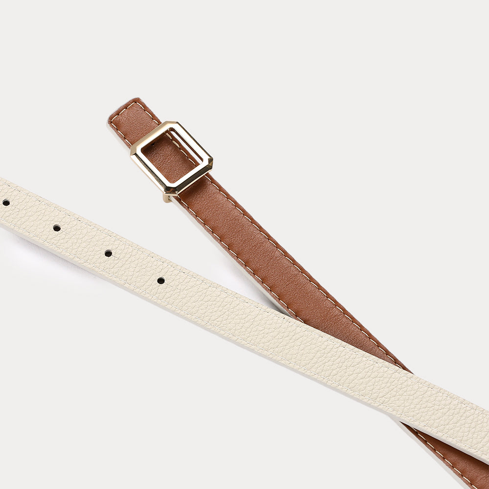 Petite Marlene Havana Ecru reversible Belt