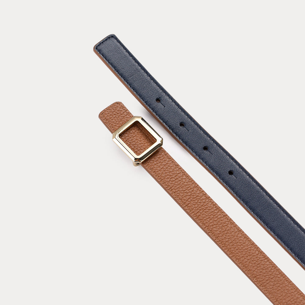 Petite Marlene Navy Havana reversible Belt