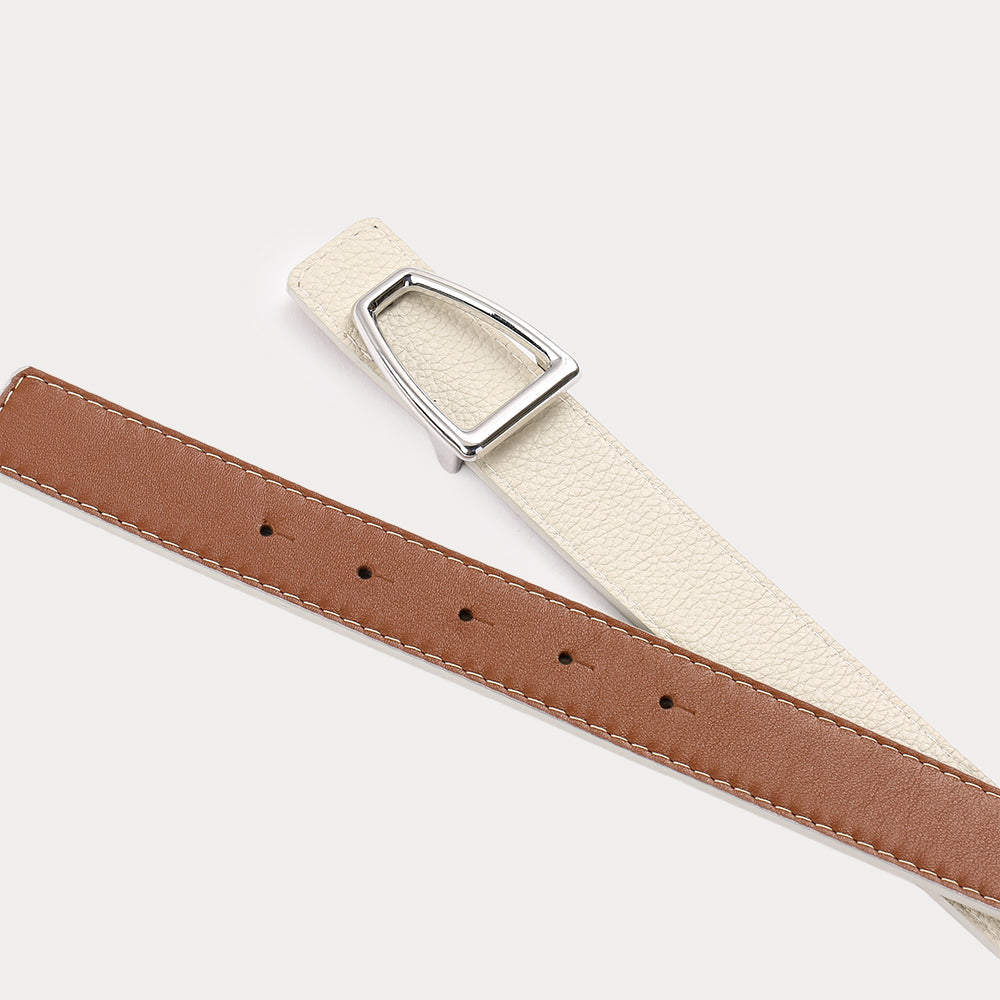 Reversible Romane Havana Ecru Belt