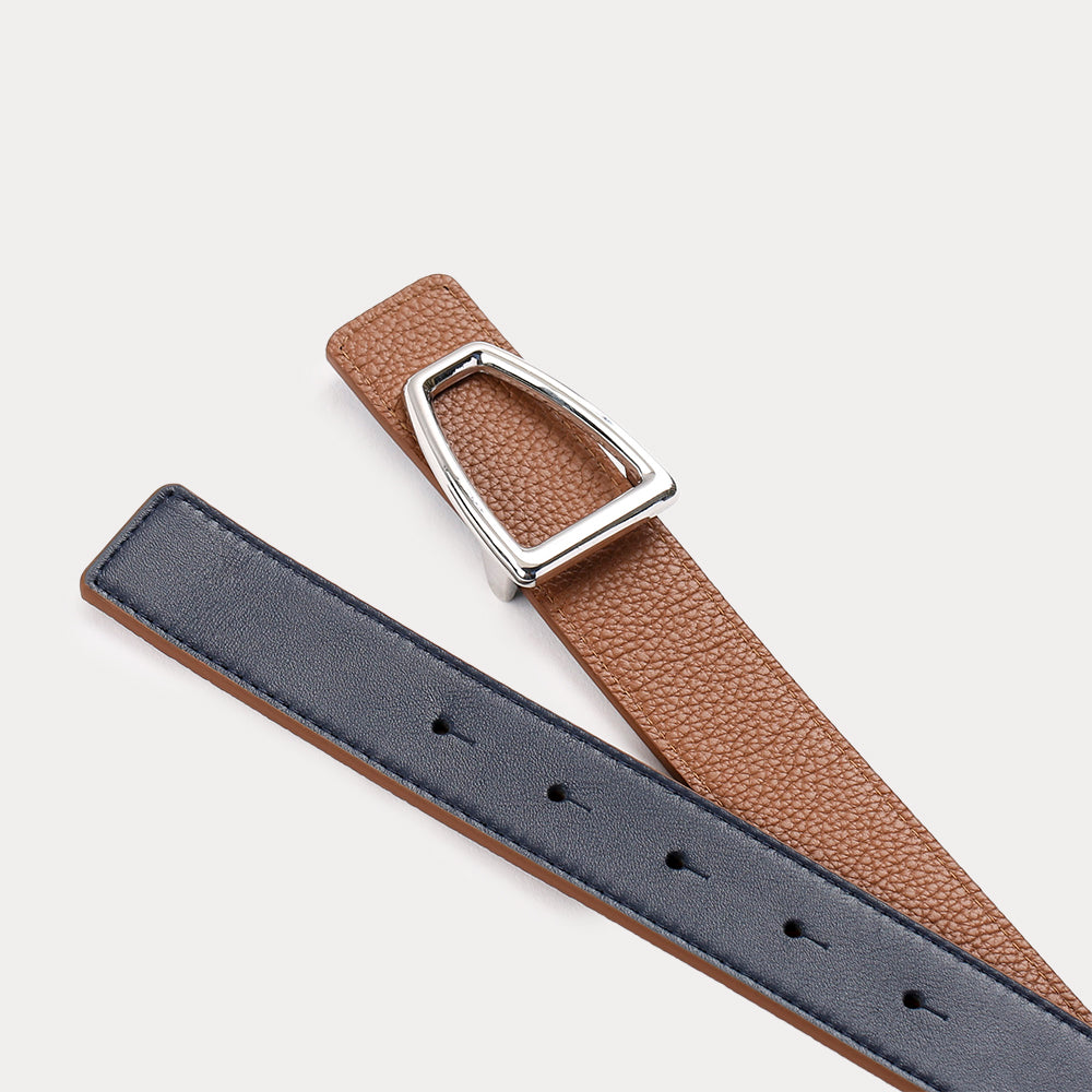 Romane Reversible Belt Navy Havana
