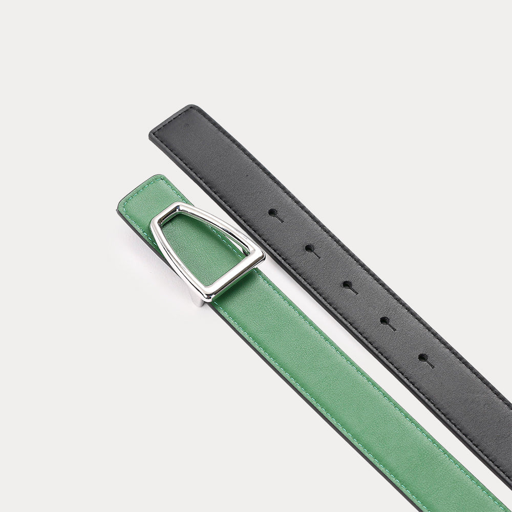 Romane Reversible Belt Black Green