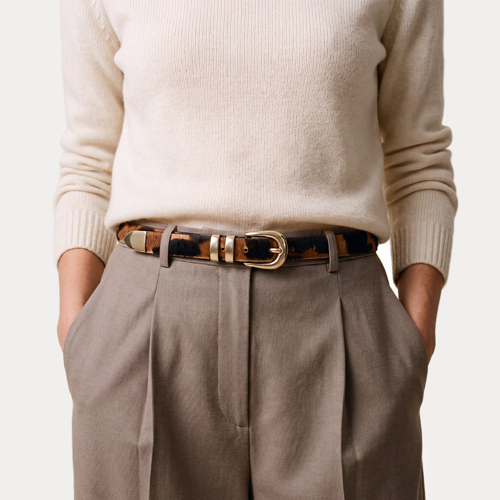 Lorraine Leopard Belt