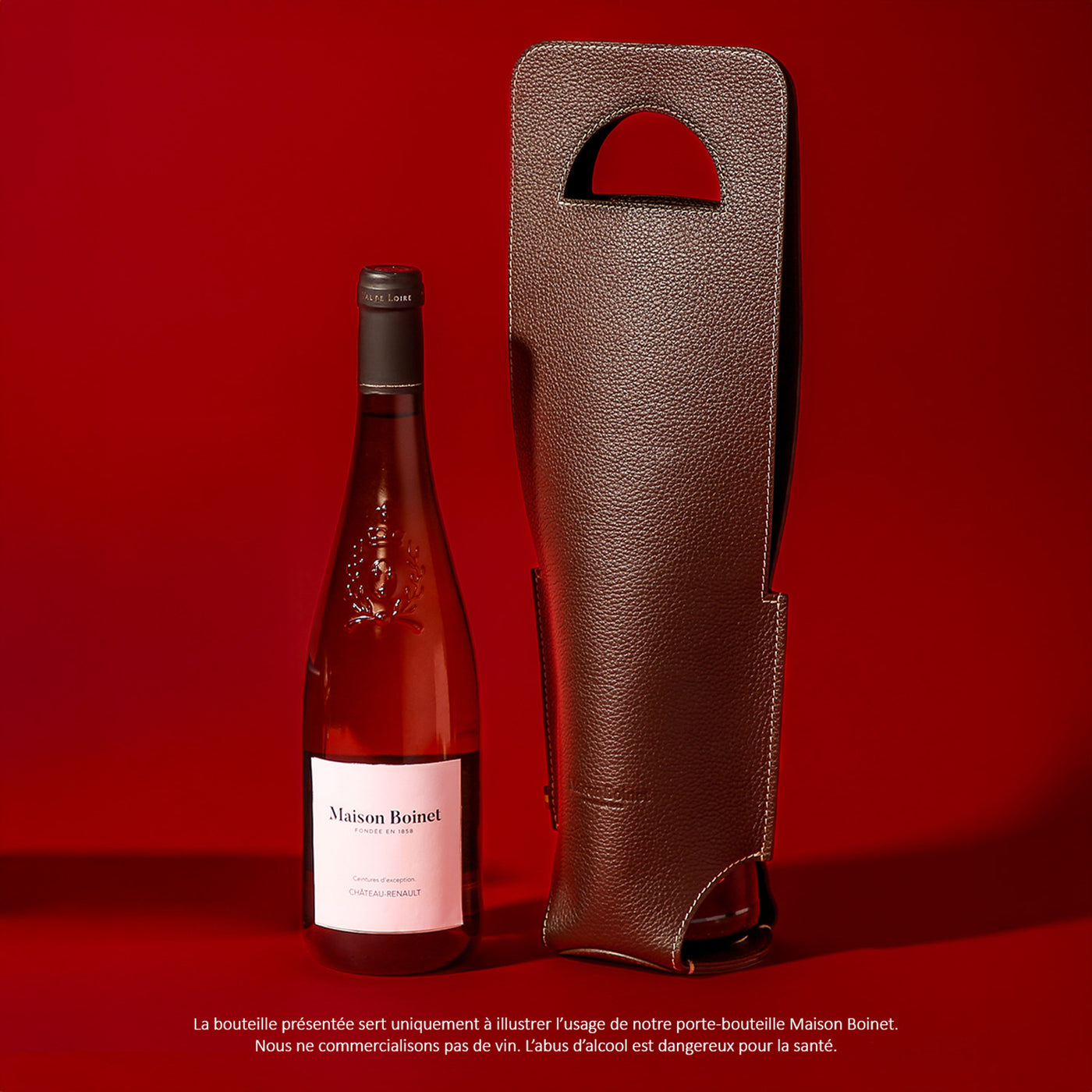 Auguste Marron bottle holder