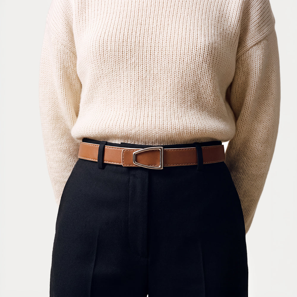 Reversible Romane Havana Ecru Belt