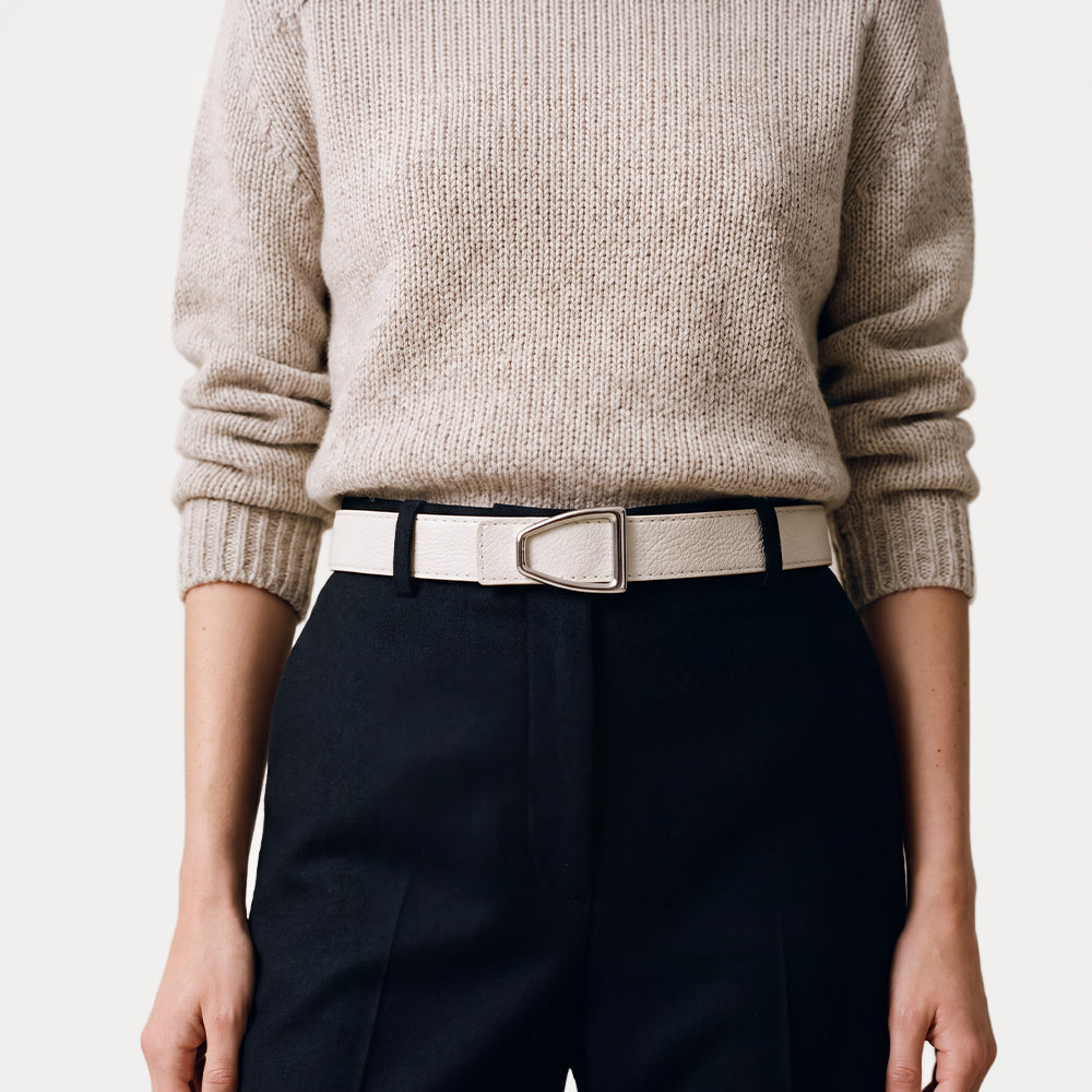 Reversible Romane Havana Ecru Belt